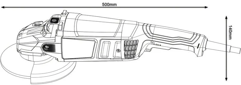 Szlifierka Kątowa 230mm Gws 2200W BOSCH