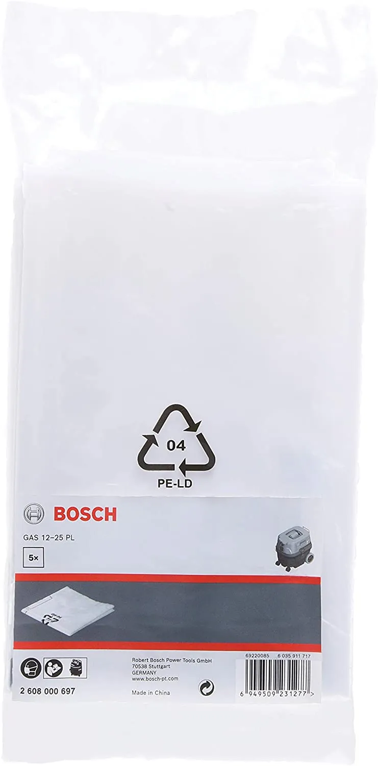Worki Do Gas 12-25 5PC Z Polietylenu (PE) BOSCH
