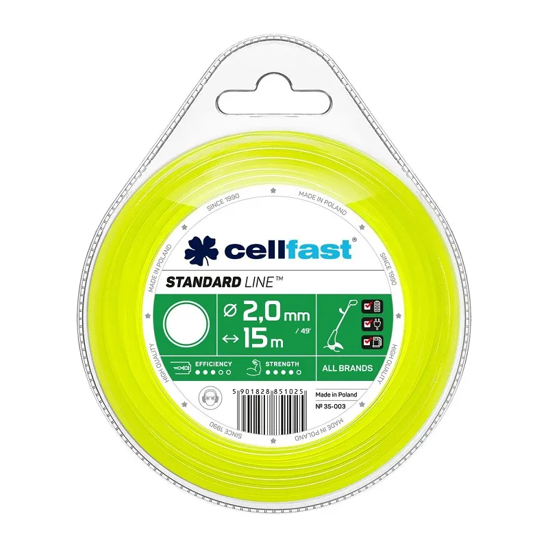 Żyłka Do Wykaszarki Okrągła 2.0mm 15m CELL-FAST