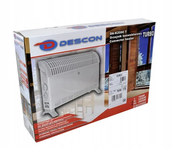 Grzejnik Konwektorowy Turbo 2000W DA-K2000T DEDRA