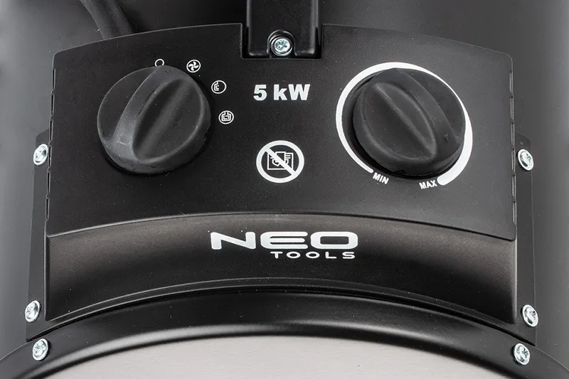 Nagrzewnica Elektryczna 5kW Przemysł Regulacja Ustawienia NEO