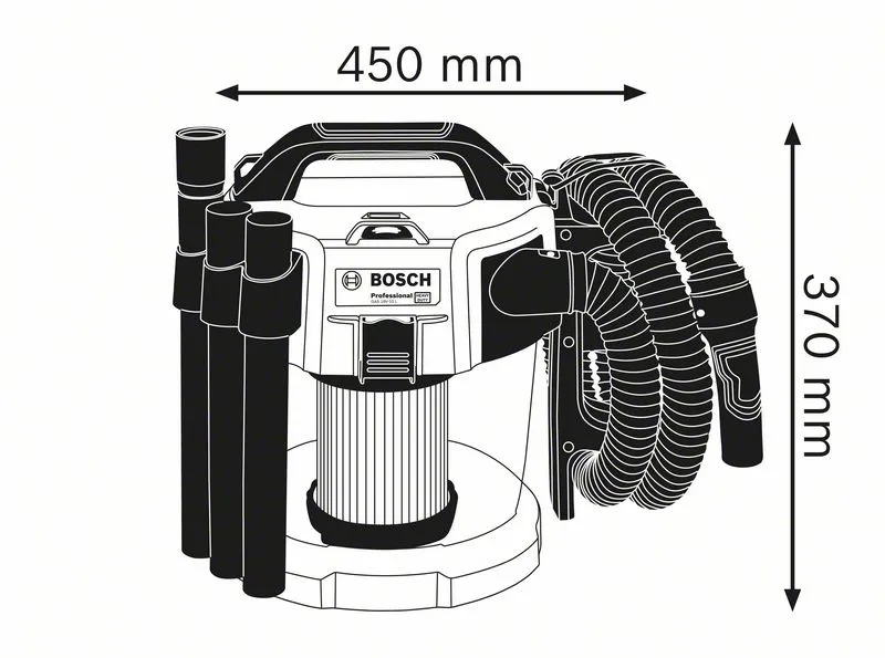 Odkurzacz Akumulatorowy Gas 18V-10 l BOSCH