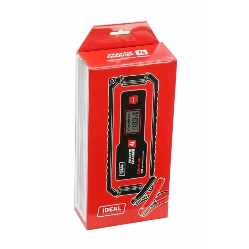 Prostownik Inteligentny Praktik Charger 4 LCD 6/12V