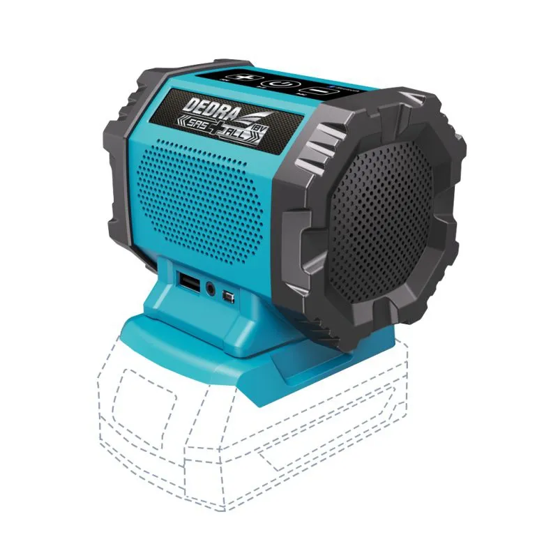 Głośnik Akumulatorowy Bluetooth 18V USB Sas DEDRA