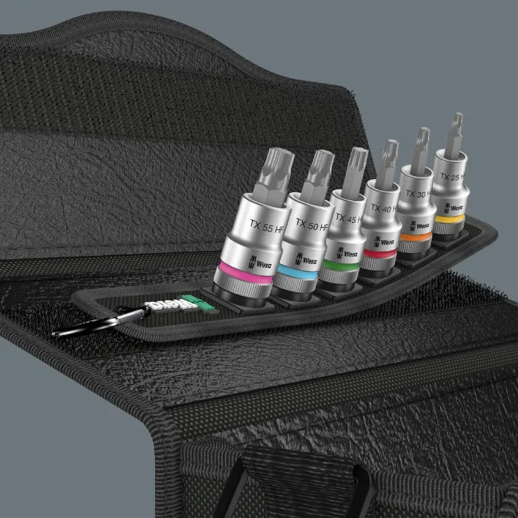 Zestaw Bitów Nasadowych Zyklop 1/2' Torx Hf WERA