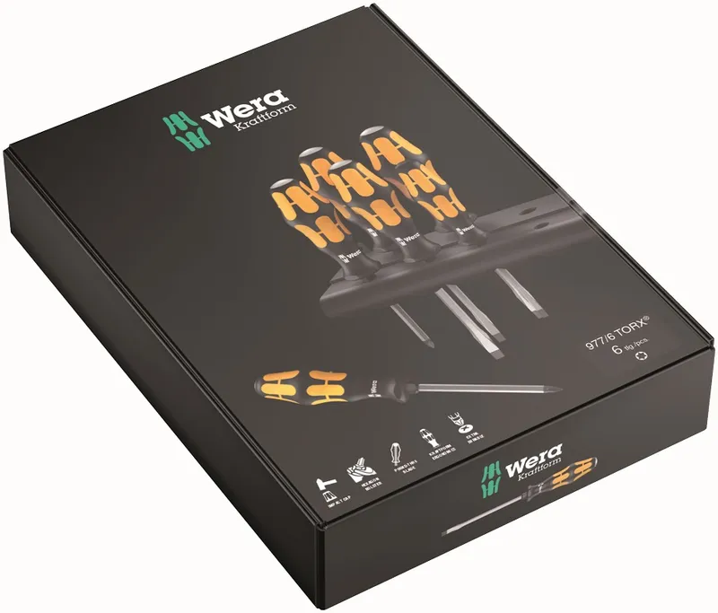 Zestaw Wkrętaków Kraftform Torx Do Podbijania 977/6 WERA