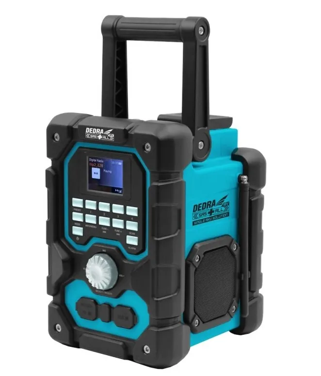 Radio Akumulatorowe Dąb+/Fm Bluetooth 18V USB DEDRA