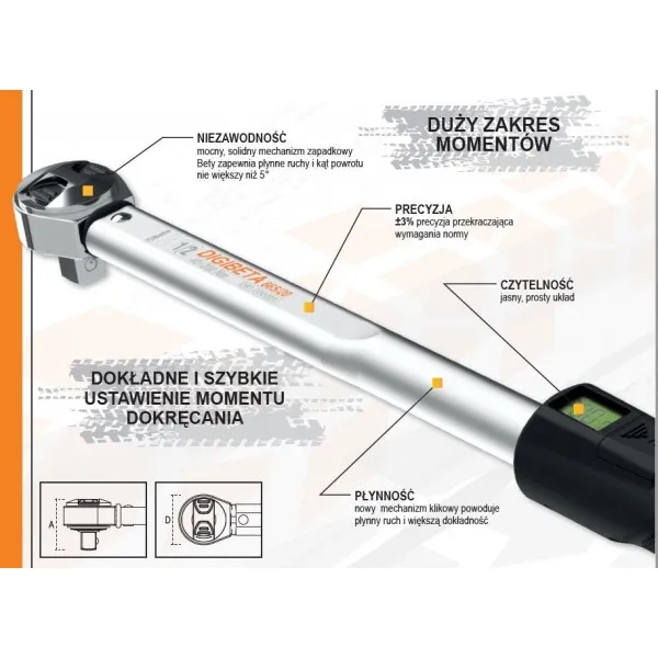 Klucz Dynamometryczny 20-100NM 3/8'' BETA