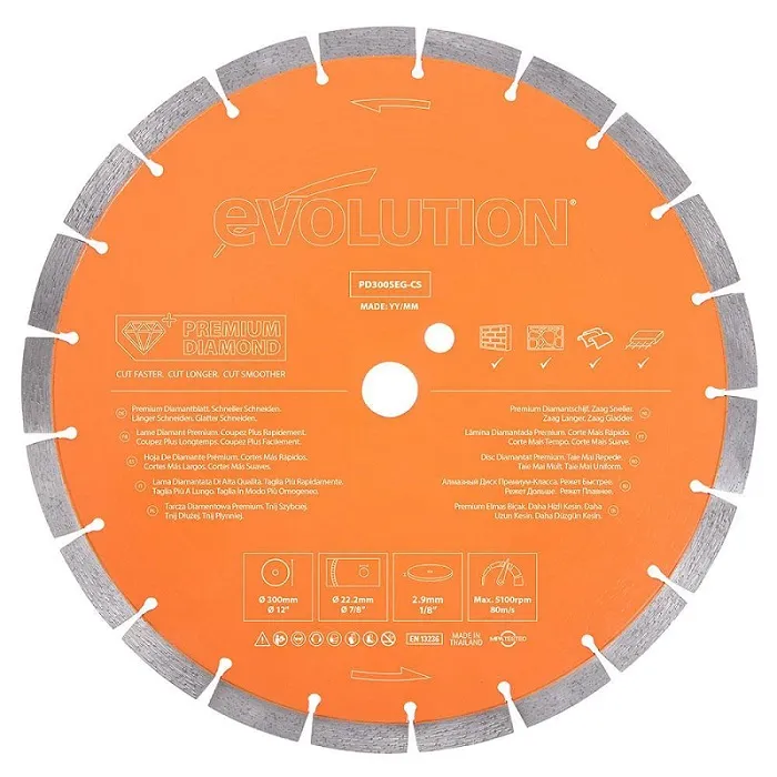 Przecinarka Do Betonu EVOLUTION R300DCT + PD300SEG-CS
