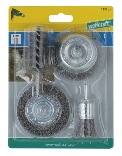 Zestaw Szczotek Drucianych 4 szt. WOLFCRAFT