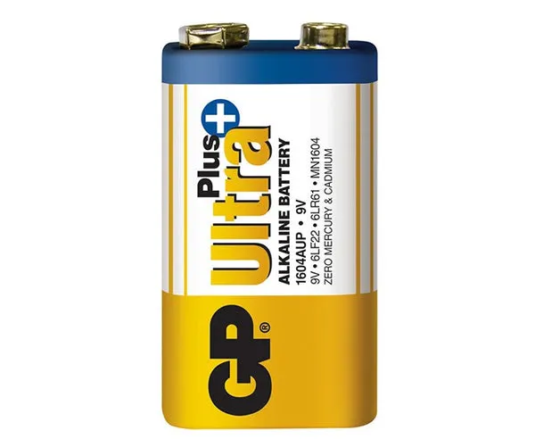 Bateria Ultra+ Alkaline 9V 6LF22 GP BATTERY