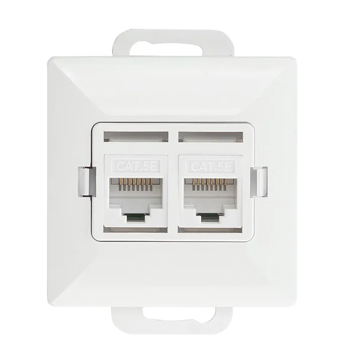 Perła Gniazdo Komputerowe RJ45 Podwójne Nieekranowane 5KAT ABEX