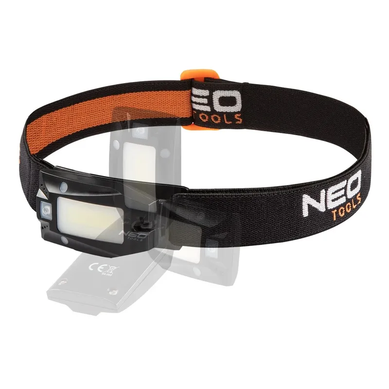 Latarka Czołowa Akumulatorowa USB 180LM Cob Led,czujnik Ruch NEO