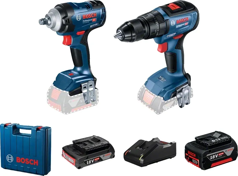 Zestaw GDS18V-400 + GSB18V-50 1*2.0AH+1*5.0AH BOSCH