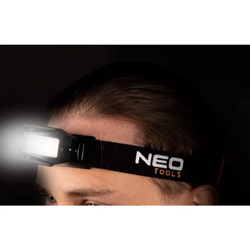 Latarka Czołowa Akumulatorowa USB 180LM Cob Led,czujnik Ruch NEO