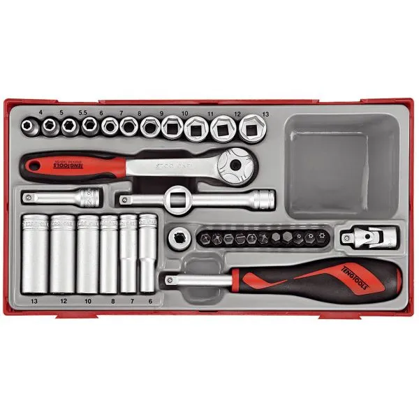 Zestaw Kluczy Nasadowych Z Chwytem Kwadratowym 1'', 35el. TENG TOOLS
