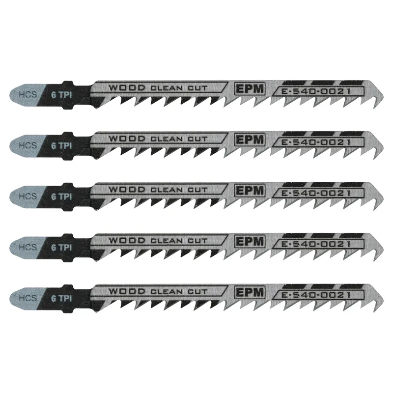 Brzeszczot Do Wyrzynarki 100mm 6TPI Drewno T101D 5 Sztuk EPM