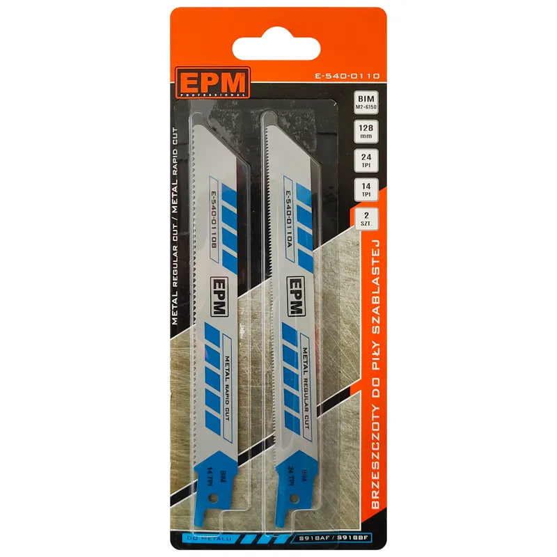 Brzeszczot Do Piły Szablastej 150mm 24+14TPI Metal S918BF 2S EPM