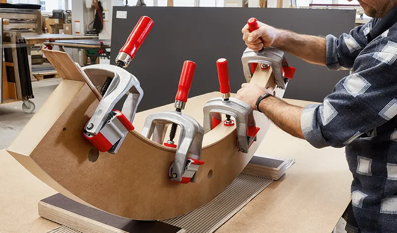 Ścisk Stolarski Krawędziowy Doczołowy 'KANTENFIX'110MM BESSEY