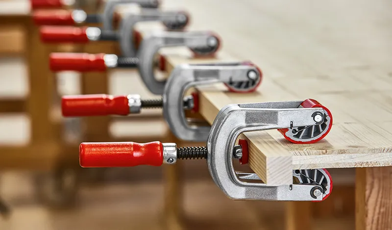 Ścisk Stolarski Krawędziowy Doczołowy 'KANTENFIX'110MM BESSEY