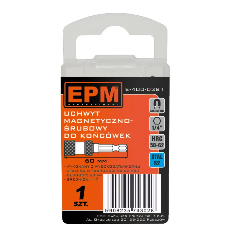 Uchwyt Magnetyczno-Śrubowy Do Końcówek 1/4 EPM