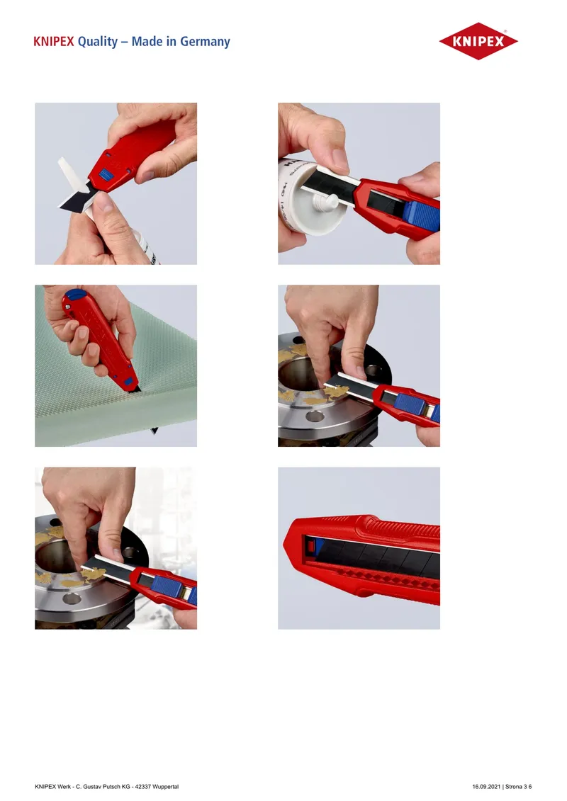 Nóż Z Ostrzem Łamanym Cutix KNIPEX