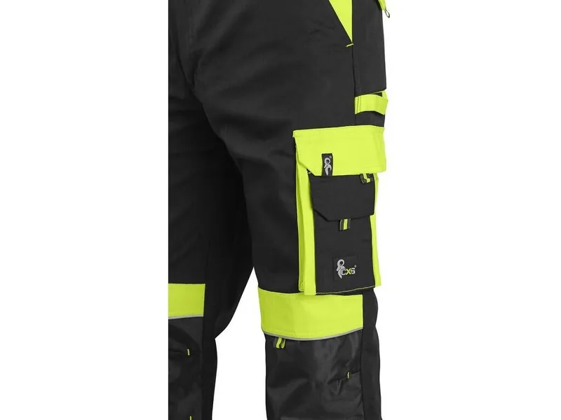 Spodnie CXS Do Pasa Sirius Brighton ROZM.56 - Czarno-Żółte