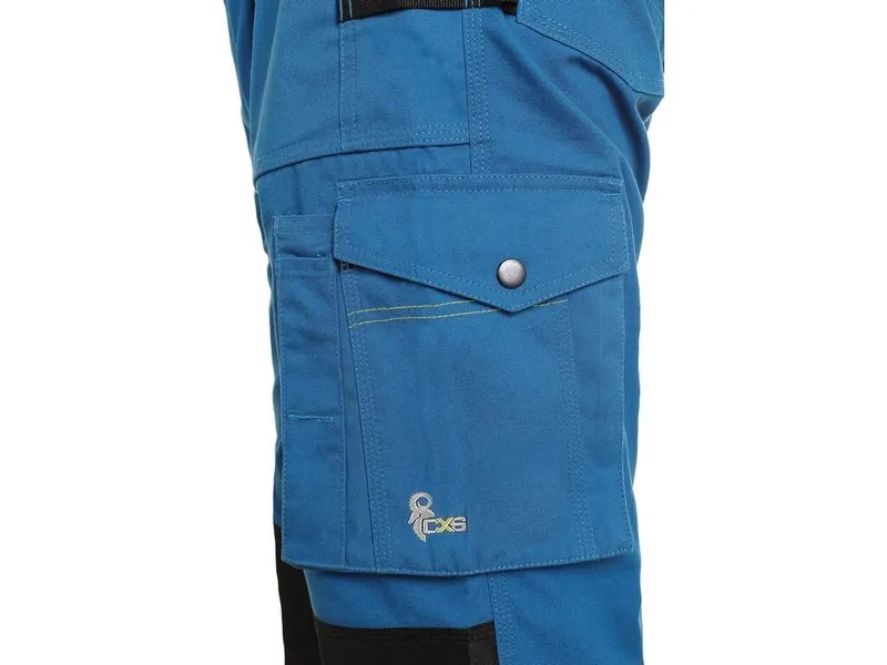Spodnie CXS Do Pasa Stretch Rozmiar 56 - Niebiesko-Czarne