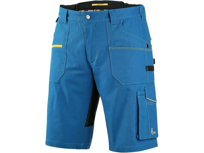 Spodnie Do Pasa Krótkie CXS Stretch Rozm 52 - Niebiesko-Czarne