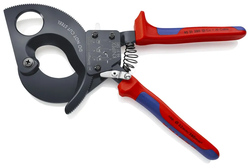 Nożyce Do Kabli 280mm, Mechanizm Zapadkowy KNIPEX