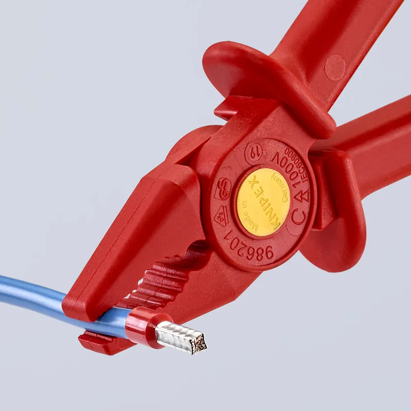 Szczypce Płaskie Z Tworzywa Sztucznego Izolowane 180mm KNIPEX
