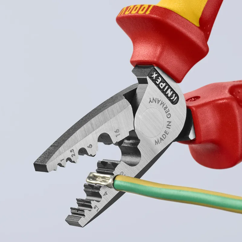 Szczypce Do Zagniatania Tulejek 180mm KNIPEX