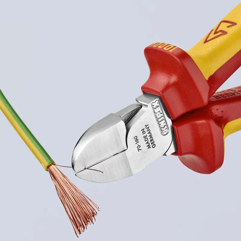 Szczypce Tnące Boczne Izolowane 160mm KNIPEX