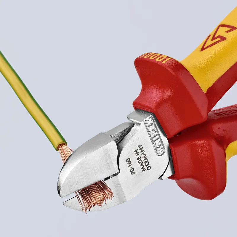 Szczypce Tnące Boczne Izolowane 160mm KNIPEX