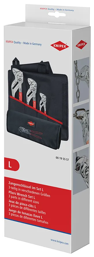 Zestaw Szczypiec Do Rur W Etui 3-CZĘŚCIOWY 150,250,300MM KNIPEX