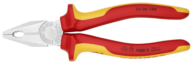 Szczypce Uniwersalne Izolowane VDE 180mm KNIPEX