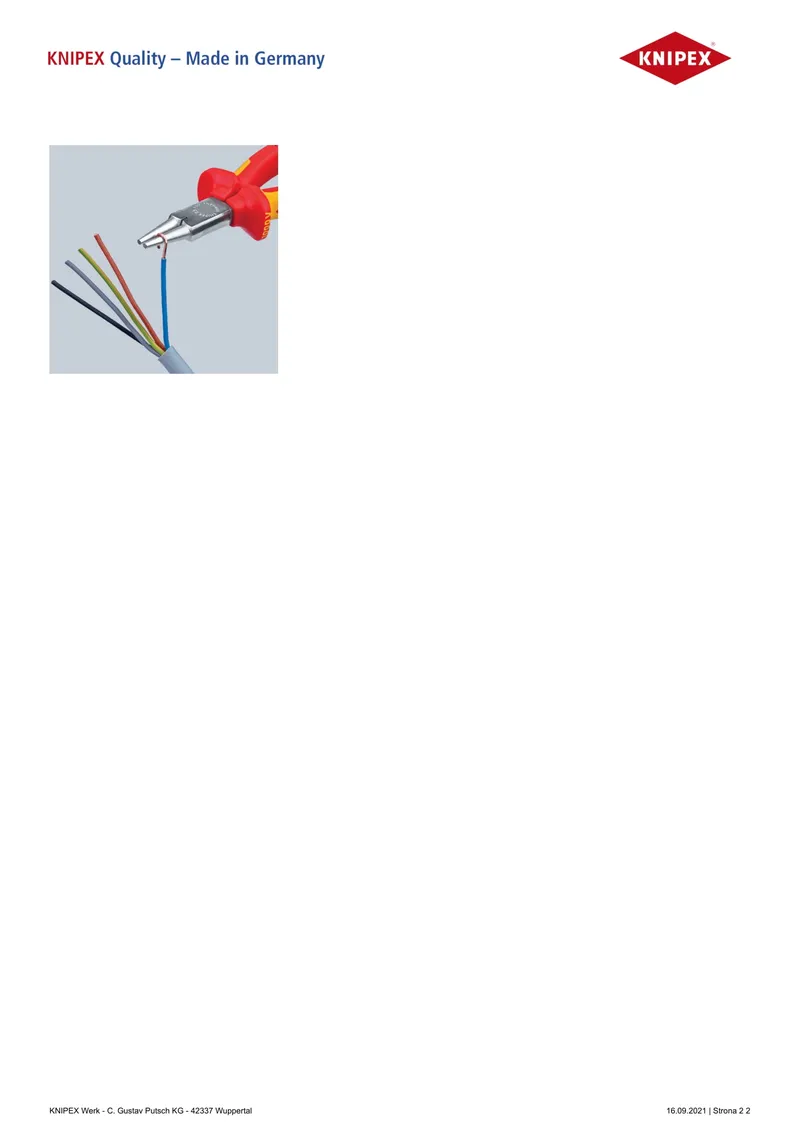 Szczypce Okrągłe 1000V 160mm KNIPEX