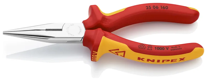 Szczypce Tnące Półokrągłe Proste Izolowane 160mm KNIPEX