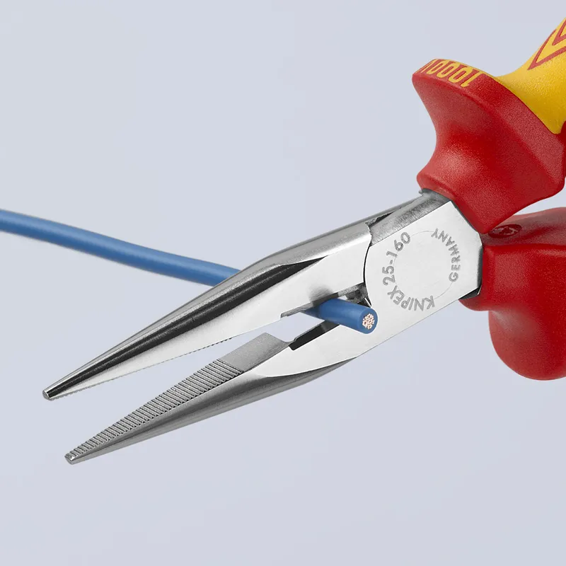 Szczypce Tnące Półokrągłe Proste Izolowane 160mm KNIPEX