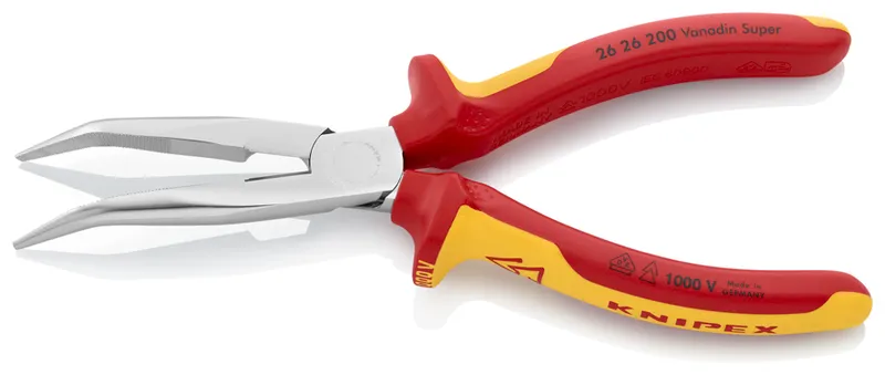 Szczypce Izolowane Wydłużone Wygięte Tnące Półokrągłe 200mm KNIPEX