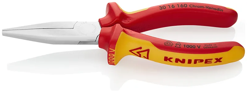 Szczypce Izolowane Płaskie Wydłużone 160mm KNIPEX