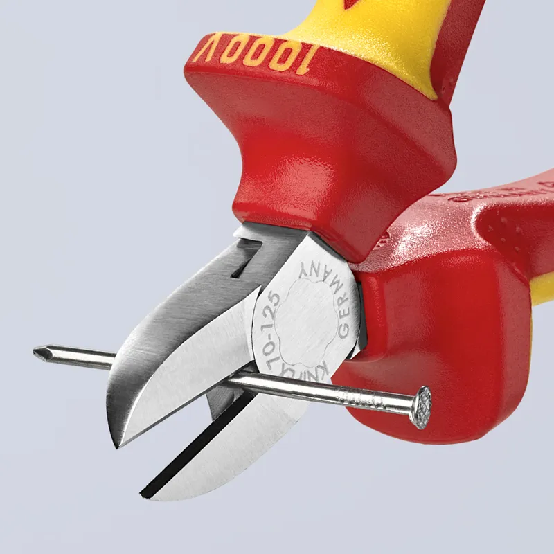 Szczypce Tnące Boczne Izolowane 125mm KNIPEX