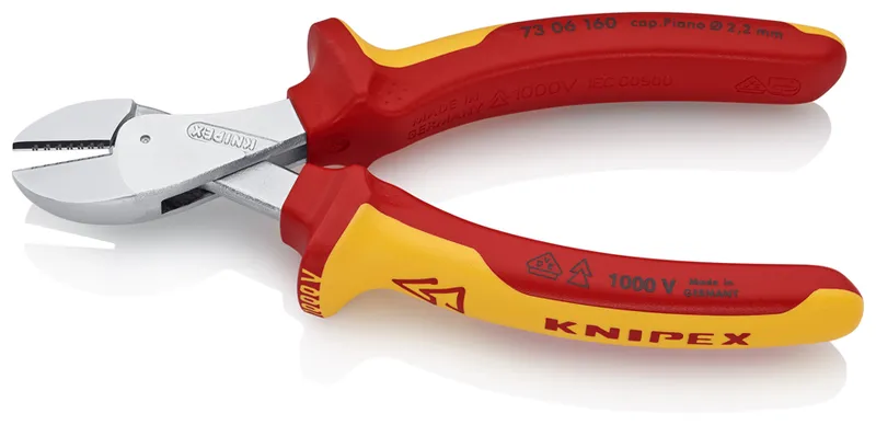 Szczypce Tnące Boczne X-Cut 160MM,WYSOKIE Przełożenie Dźwign KNIPEX
