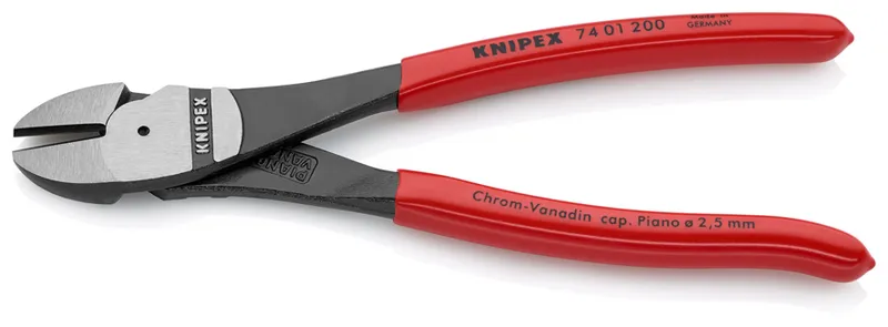 Szczypce Tnące Boczne O Zwiększonym Przełożeniu 200mm KNIPEX