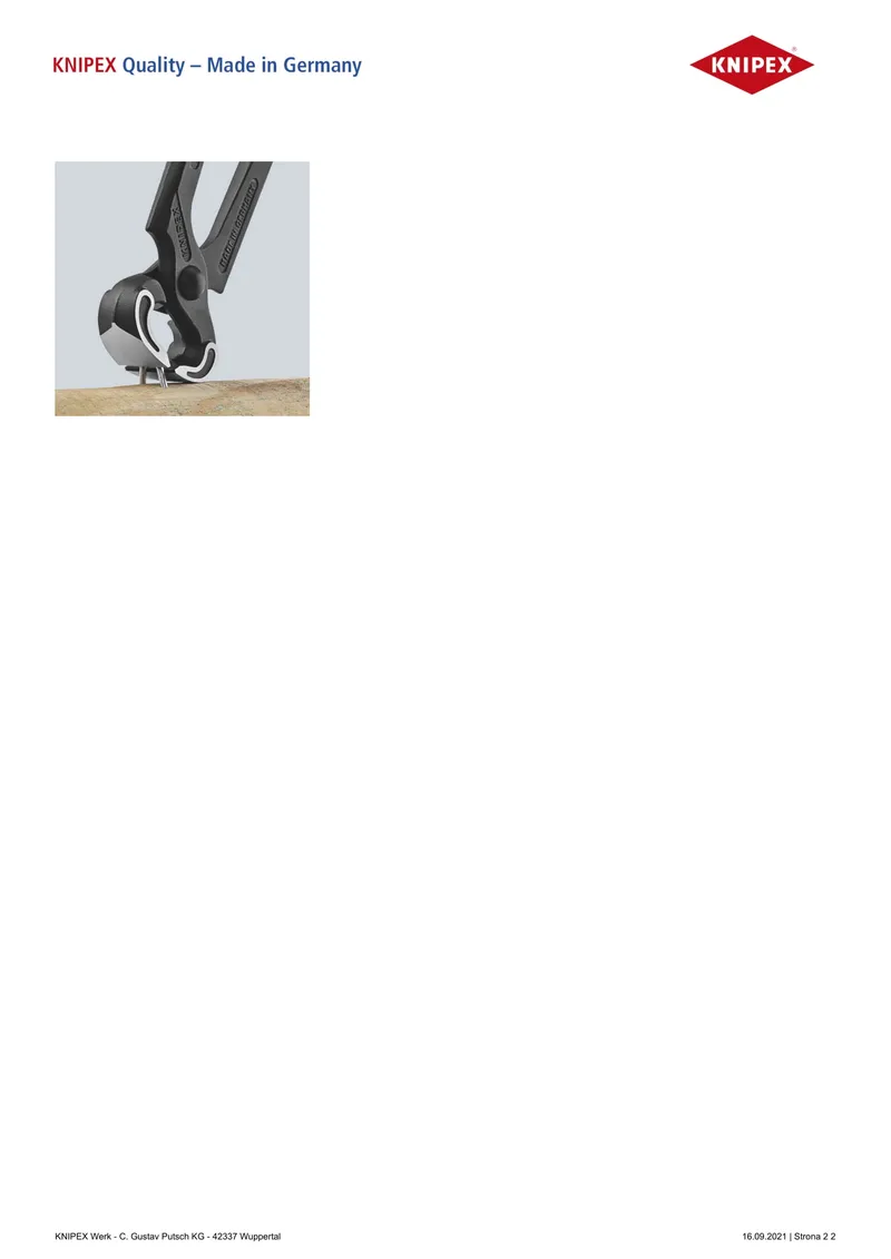 Obcęgi Do Gwoździ 210mm KNIPEX