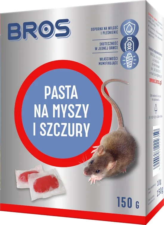 Pasta Na Myszy I Szczury 150g BROS