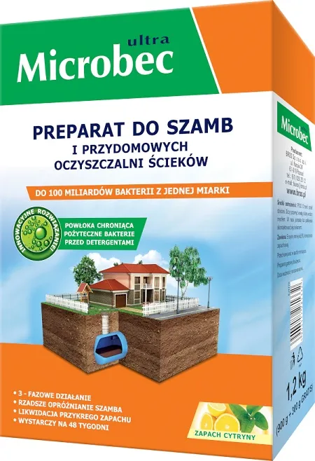 Preparat Do Szamb - Microbec Ultra 900G+300GRATIS BROS