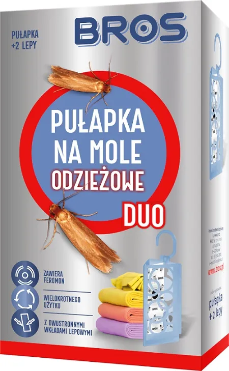 Pułapka Na Mole Odzieżowe Duo + 2 Wkłady BROS