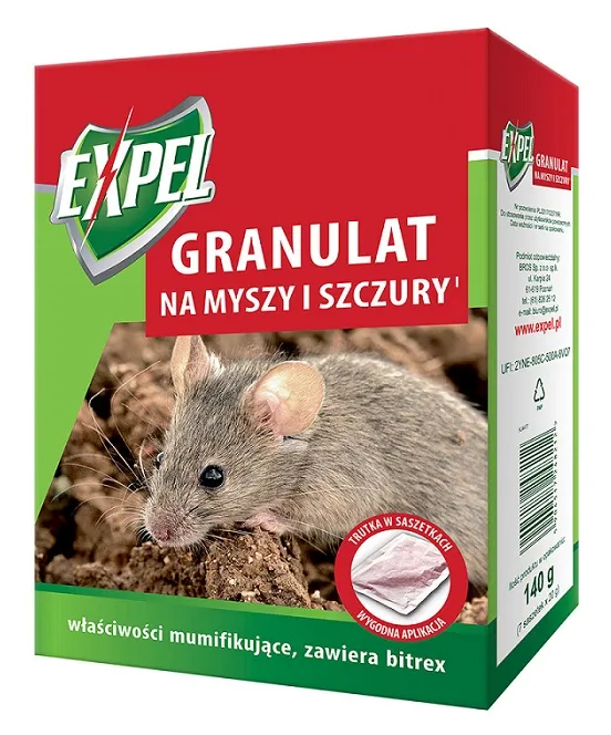 Granulat Na Myszy I Szczury 140g Expel BROS