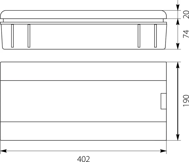 Rozdzielnica Modułowa 1x18 Podtynkowa IP40 SRP-18 2.4 ELEKTRO-PLAST
